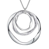 925 Round Circles Necklace for Women - Heesse